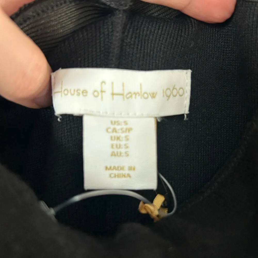 House of Harlow 1960 | Black Strapless Cowl Maxi Dress - Picture 8 of 9
